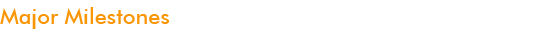 Major Milestones