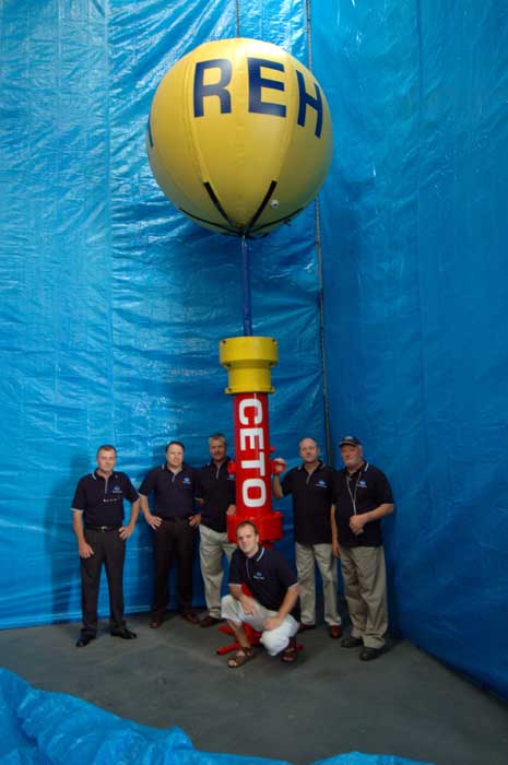 The SeaPower team with the CETO prototype.